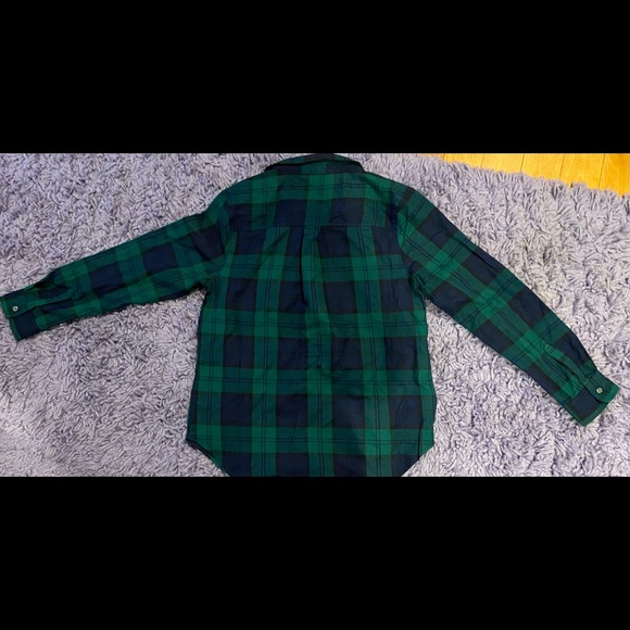Old Navy Blue/Green Plaid Button up. Nothing wrong, just didn’t return in time - Picture 3 of 3